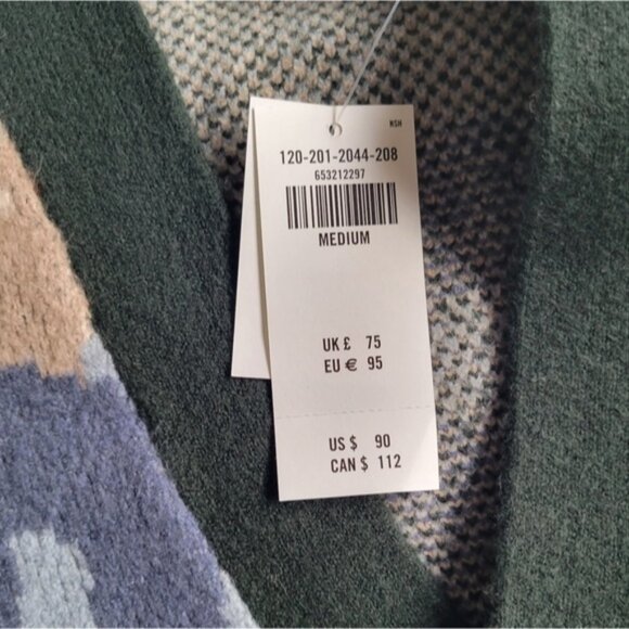 New Abercrombie & Fitch Medium, Soft Sweater Cardigan. - Picture 7 of 9